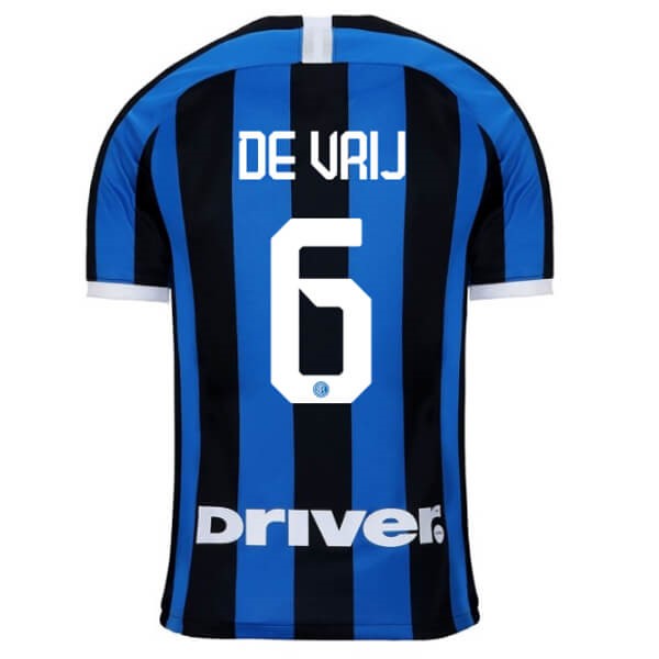 Camiseta Inter Milan NO.6 De Vrij Primera equipo 2019-20 Azul